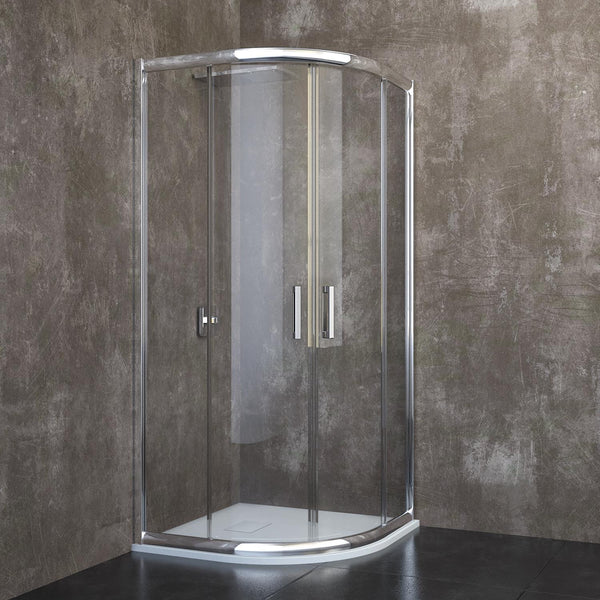 Cabine de Douche Semi-Circulaire en Cristal Transparent 6mm H185 Rizzetti Royal Différentes Tailles sconto