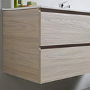 Mobile Bagno Sospeso Lavabo 2 Cassetti + LED 30 cm Rizzetti Malib