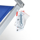 Lettino da Giardino Rimini T 181x61x38 cm Schienale Regolabile 2 Posizioni in Textilene Blu      