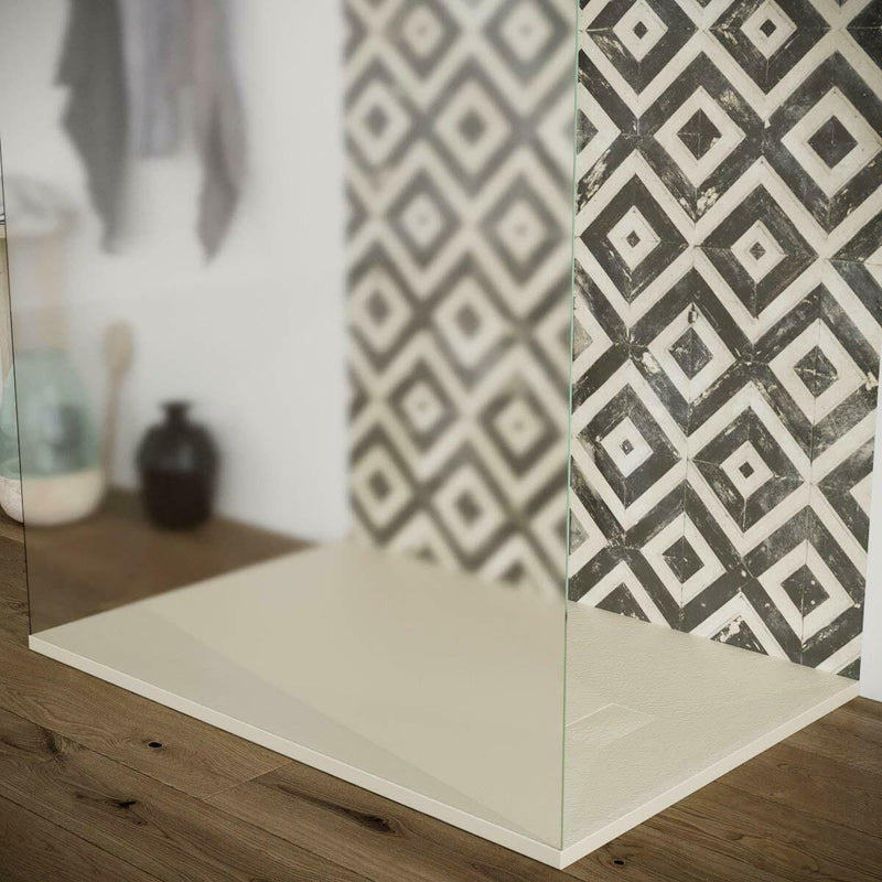 Piatto Doccia Effetto Pietra Rizzetti Muse Ardesia Marrone Varie Misure