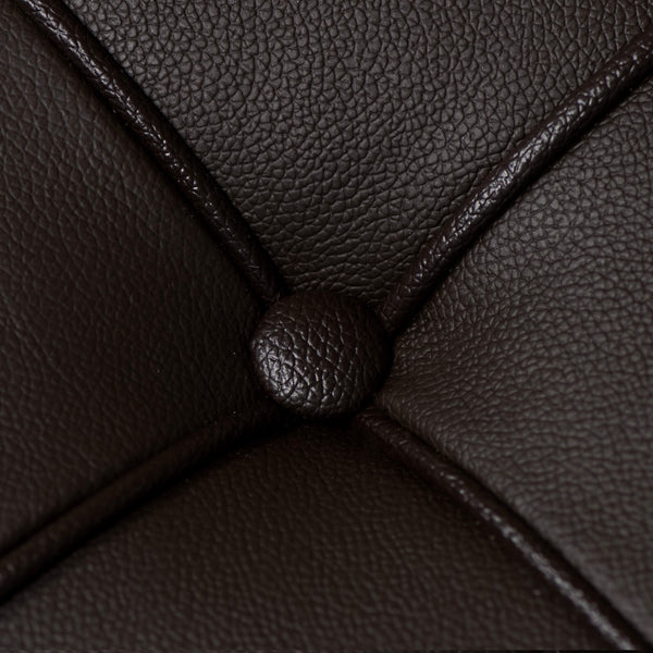 Canapé 3 places en similicuir marron Rizzetti Eloise Eco sconto