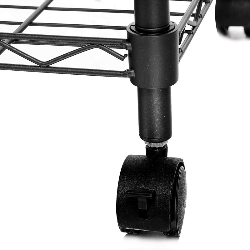 Scaffale 3 Ripiani in Metallo con Ruote Rizzetti Jupiter