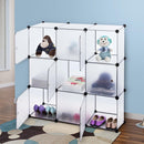 Armadio Guardaroba Modulare 9 Cubi Rizzetti Cube Bianco