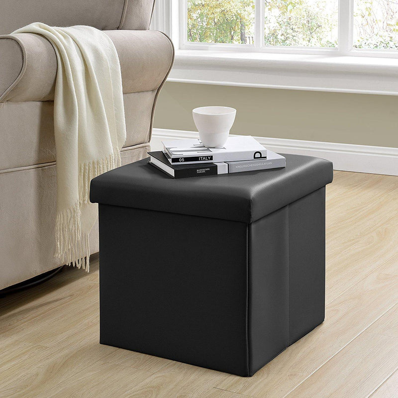 Pouf Panca Contenitore con Coperchio Rizzetti James Nero