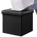 Pouf Panca Contenitore con Coperchio Rizzetti James Nero