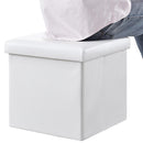 Pouf Panca Contenitore con Coperchio Rizzetti James Bianco