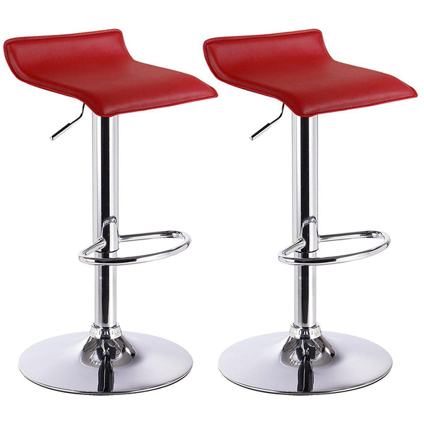 Tabouret pivotant réglable en similicuir rouge Rizzetti Artik acquista