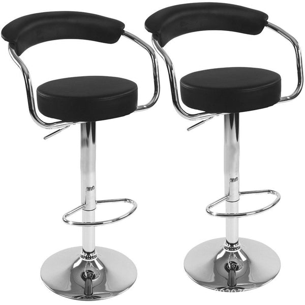 sconto Tabouret pivotant haut réglable noir Rizzetti en similicuir