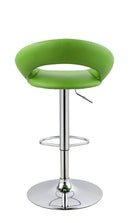 Sgabello Girevole Regolabile in Similpelle Rizzetti Higher Verde