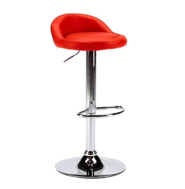 online Tabouret pivotant réglable en similicuir rouge le plus haut Rizzetti
