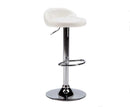 Sgabello Girevole Regolabile in Similpelle Rizzetti Highest Bianco