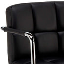 Sgabello Girevole Regolabile con Braccioli in Similpelle Rizzetti Miranda Nero