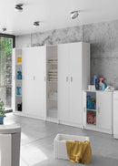 Armadio Multiuso 1 Colonna Rizzetti Denzel Bianco