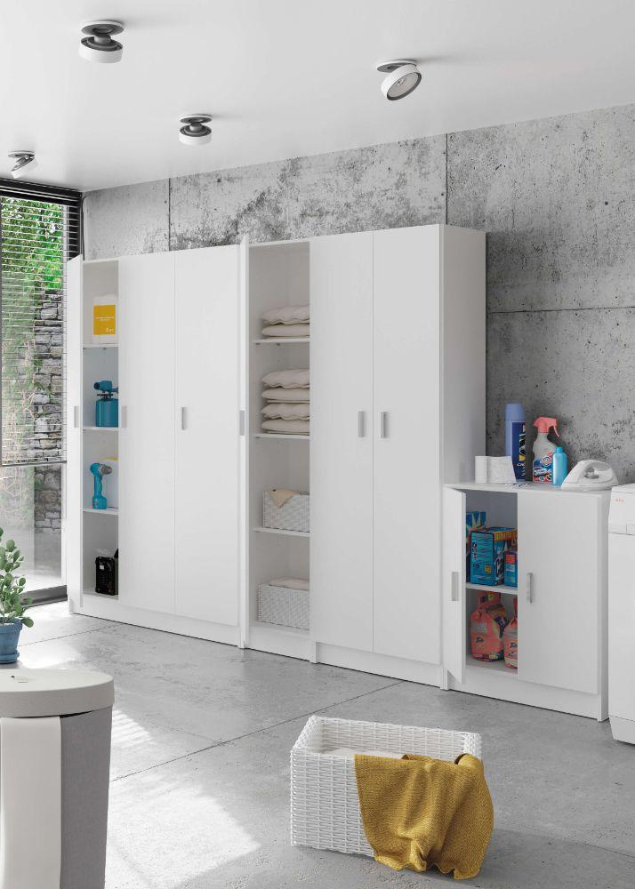 Armadio Multiuso 1 Colonna Rizzetti Denzel Bianco