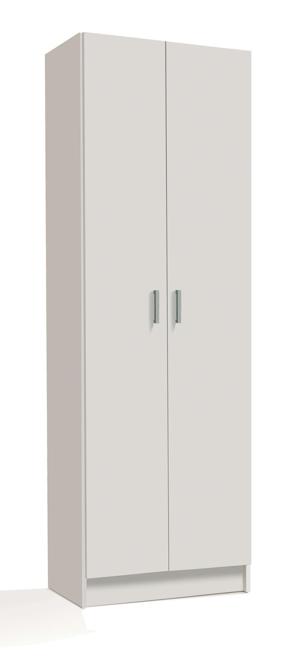 Armadio Multiuso 1 Colonna con Ripiani Rizzetti Concrete Bianco online