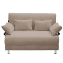 Divano Letto 2 Posti in Tessuto Rizzetti Conor Crema