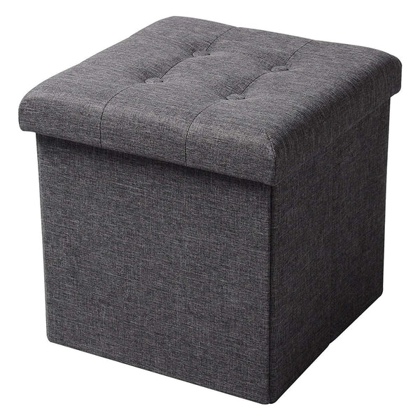 online Pouf de Rangement avec Couvercle en Tissu Rizzetti Wing Gris