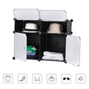 Mobile Modulare 4 Scomparti Rizzetti Madame Nero con Decorazione