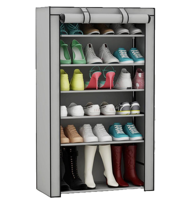 Scarpiera Salvaspazio in Acciaio Tessuto TNT Rizzetti Special Grey