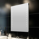 Specchio da Bagno Verticale con Luci LED 60x50 cm Rizzetti Look