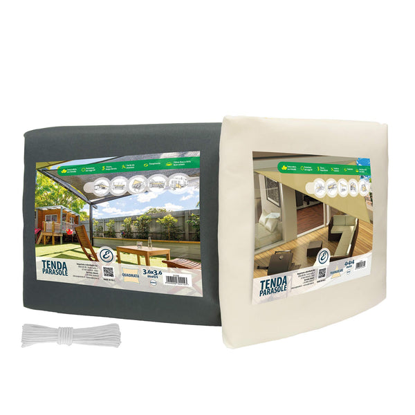 prezzo Auvent Carré 6x6m Rizzetti Oasis Blanc