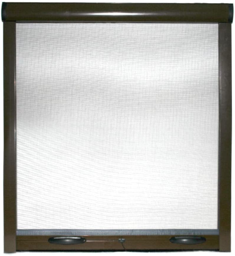 Zanzariera a Rullo per Finestre 80x160 cm Rizzetti Jupiter Marrone