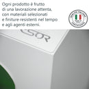 Pattumiera per Raccolta Differenziata 4 Scomparti 240 L 120x30x96 cm in Acciaio Verniciato Antracite