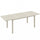 Tavolo da Giardino Allungabile 225x85x75 cm per 6-8 persone in Alluminio con Piano a Doghe Bianco