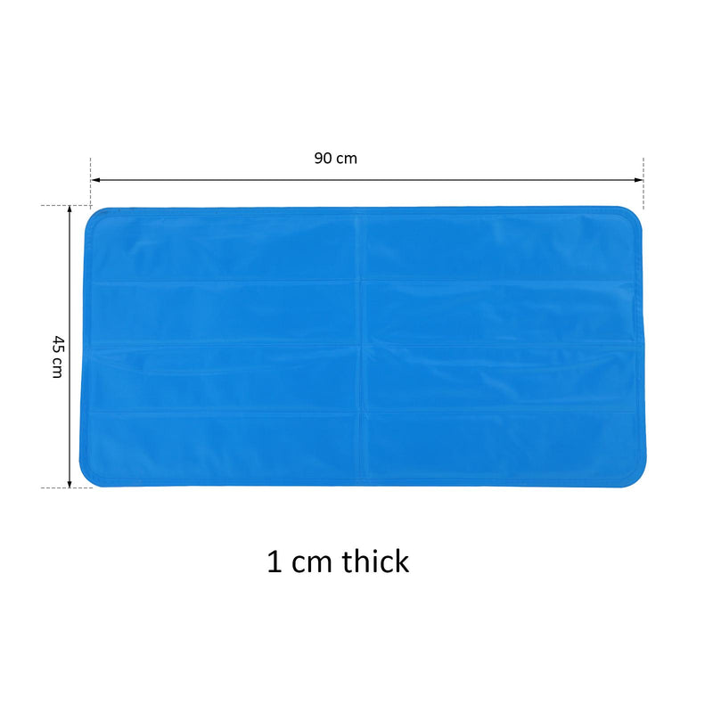 Tappetino Refrigerante per Cani 90x45 cm con Sistema Auto-Raffreddamento  Blu