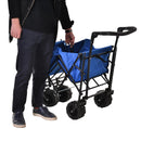 Carrello da Giardinaggio Pieghevole 110x56x101 cm  Blu