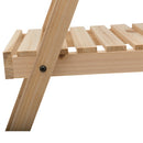 Portapiante Fioriera 3 Livelli 86x28x100 cm Piramide in Legno di Abete Bianco 