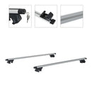 Barre Portapacchi per Auto 125x5,5x7 cm con Serratura e Chiavi in Lega di Alluminio 