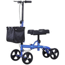 Deambulatore Pieghevole per Ginocchio 4 Ruote  Blu