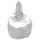 Fauteuil poire Fadi en nylon blanc