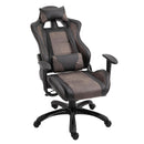Sedia da Gaming Ergonomica in Similpelle  Marrone e Nero