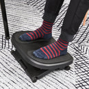 Poggiapiedi da Ufficio Altezza Regolabile 10-16,5 cm  Nero