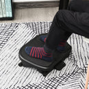 Poggiapiedi da Ufficio Altezza Regolabile 10-16,5 cm  Nero