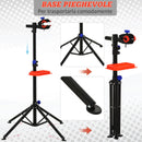 Cavalletto Supporto per Bicicletta in Ferro e PP 84x84x180 cm  Nero