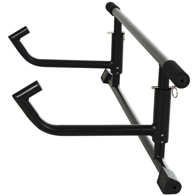 Barra Trazioni a Parete in Acciaio Max 110Kg 102x35x25 cm  Nero