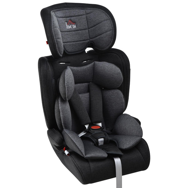 Siège Auto pour Enfants Groupe 1/2/3 0-36Kg Noir et Gris sconto