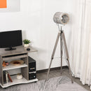 Lampada da Terra Tripode in Legno di Pino e Acciaio  