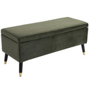 Cassapanca Portaoggetti Multiuso in Tessuto   Verde