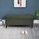 Cassapanca Portaoggetti Multiuso in Tessuto   Verde