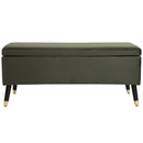 Cassapanca Portaoggetti Multiuso in Tessuto   Verde