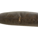 Set 2 Sedie in Metallo e Similpelle  Marrone