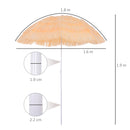 Ombrellone da Giardino in Acciaio Ø1,6 mt   Beige