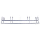 Rastrelliera Portabici 5 Posti in Acciaio 140,5x30x21,5 cm  Argento