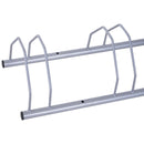 Rastrelliera Portabici 5 Posti in Acciaio 140,5x30x21,5 cm  Argento