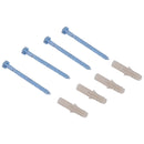 Rastrelliera Portabici 5 Posti in Acciaio 140,5x30x21,5 cm  Argento