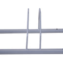 Rastrelliera Portabici 5 Posti in Acciaio 140,5x30x21,5 cm  Argento